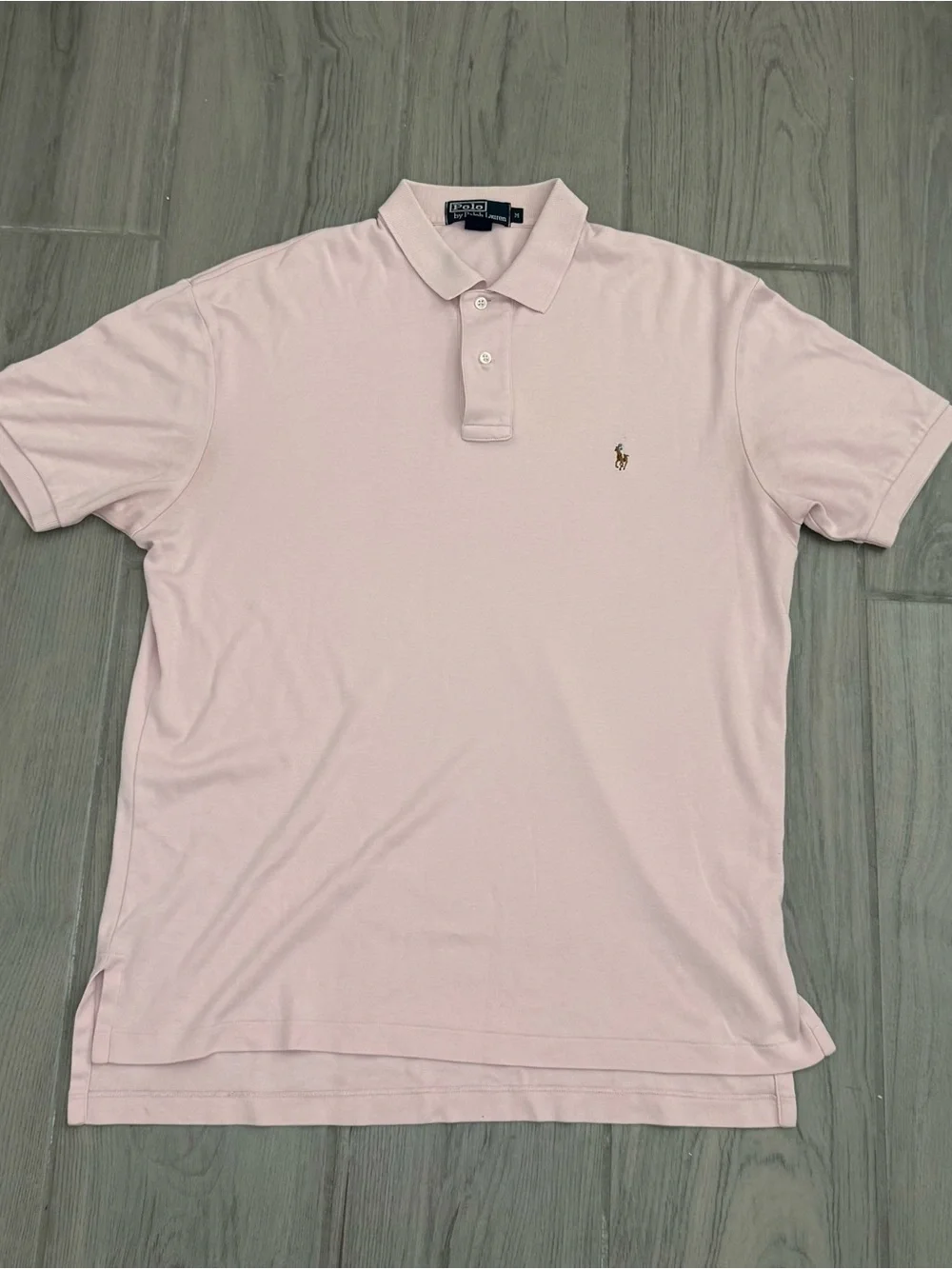 Ralph Lauren Light Pink Short-Sleeve Polo with Embroidered Pony